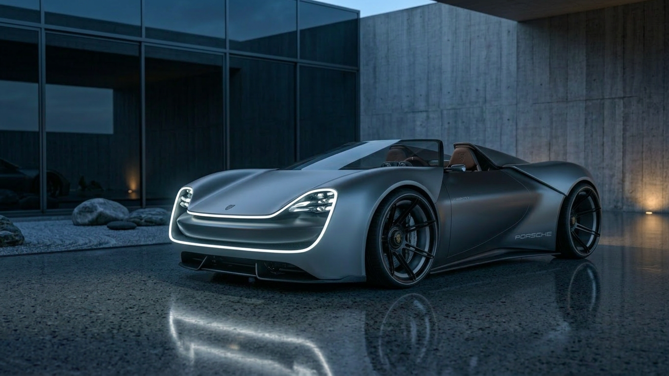 Spyder 2050 front three-quarter view